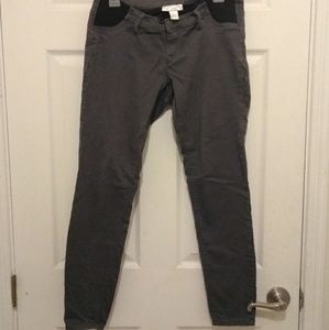 Maternity grey twill pants